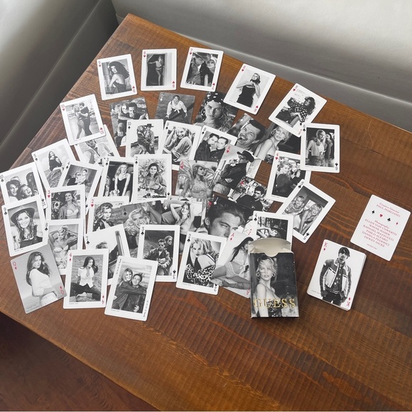 Card game Guess Marciano Schiffer Casta Lefebure Bruni Smith Mulder Shana - Picture 1 of 6